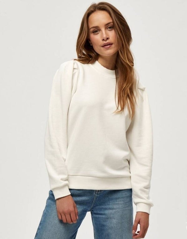 MINUS - mika long sleeve sweat - broken white