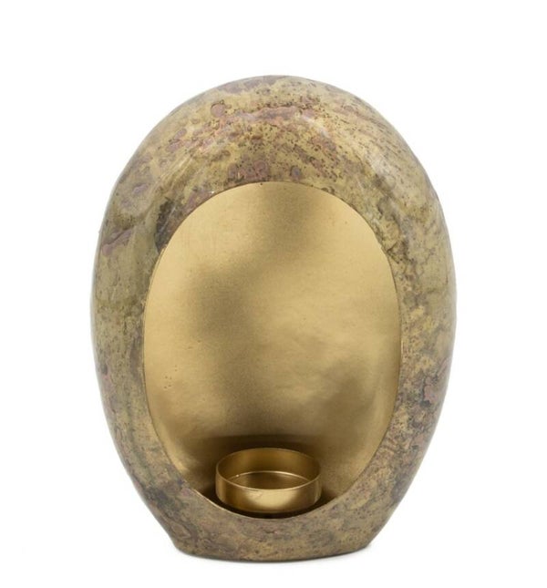 VQ® STANDING EGG WINDLICHT VINTAGE GOLD #5482