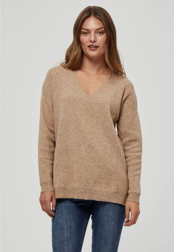 PEPPERCORN rosalia long pullover - warm sand