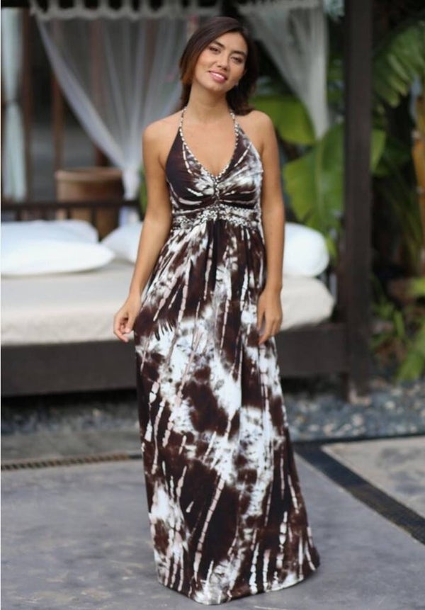 CHIC BY LIRETTE halterdress Samoa - brown