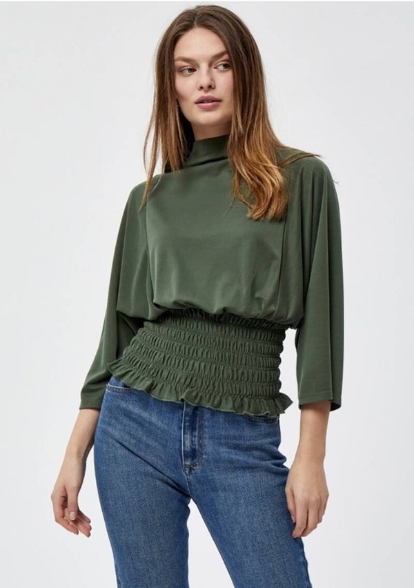 PEPPERCORN lana blouse - green