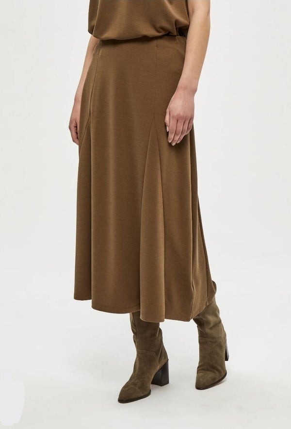 PEPPERCORN lana skirt - green