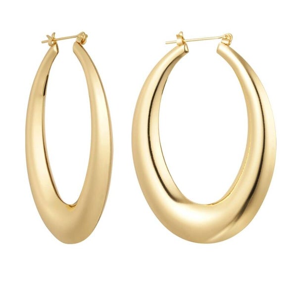Oorbellen langwerpige hoops