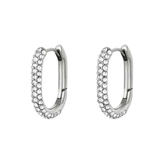 VIP-QUEEN® OORBELLEN OVAAL ZIRKONIA S925