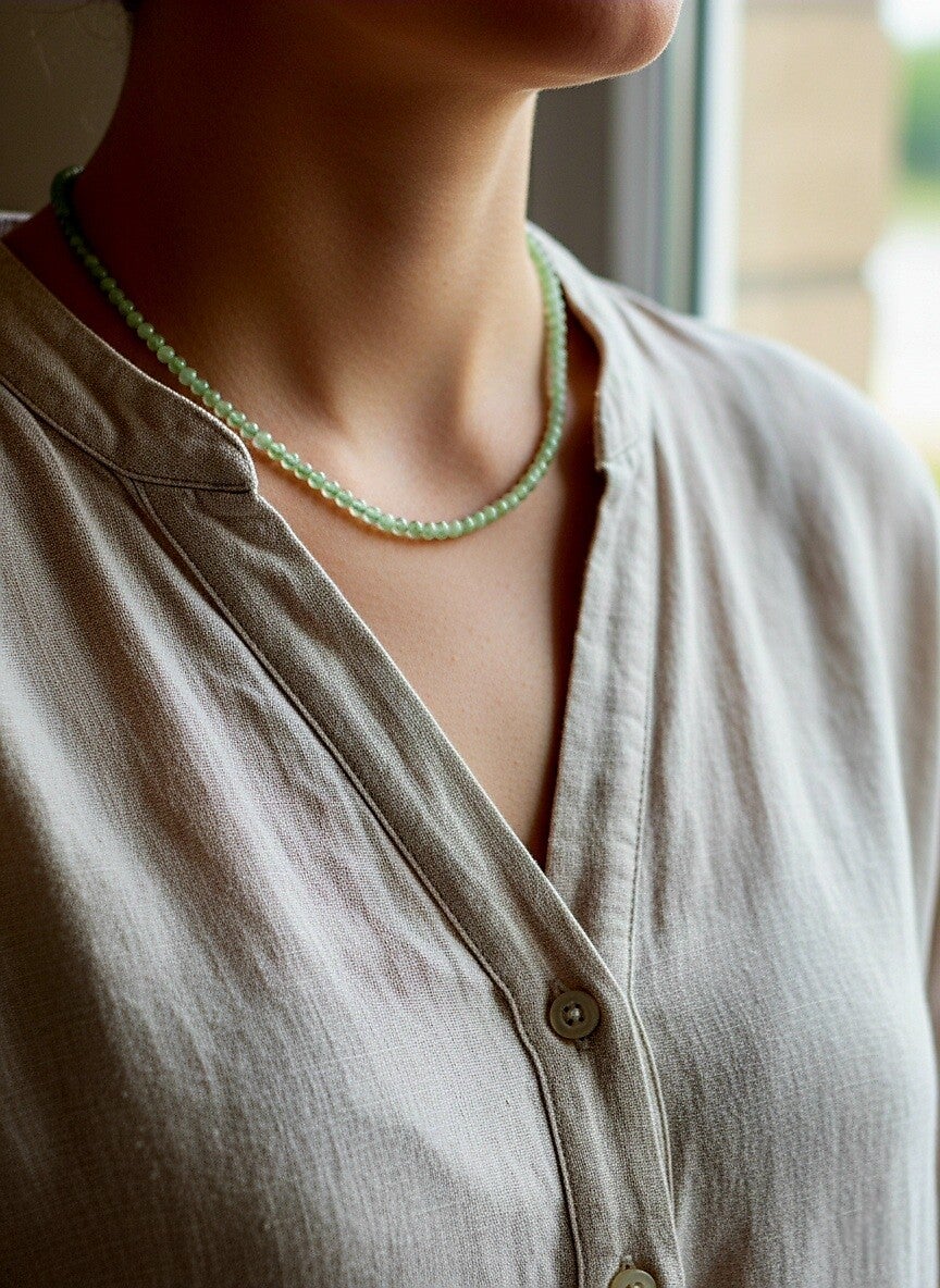 Collier délicat en Jade de Chine