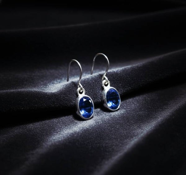 Boucles d'oreilles en Cyanite naturelle AAA+