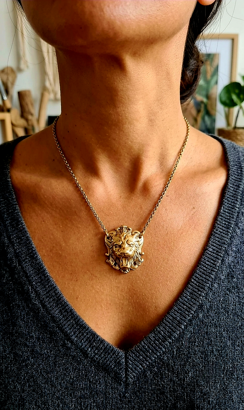 Collier "Gold Lion"