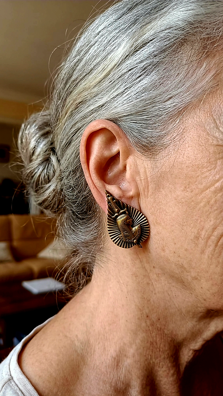 Clips d'oreilles "Isis et Osiris"