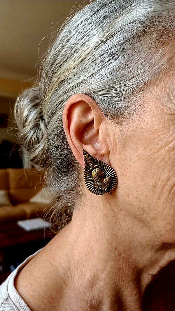 Clips d'oreilles "Isis et Osiris"
