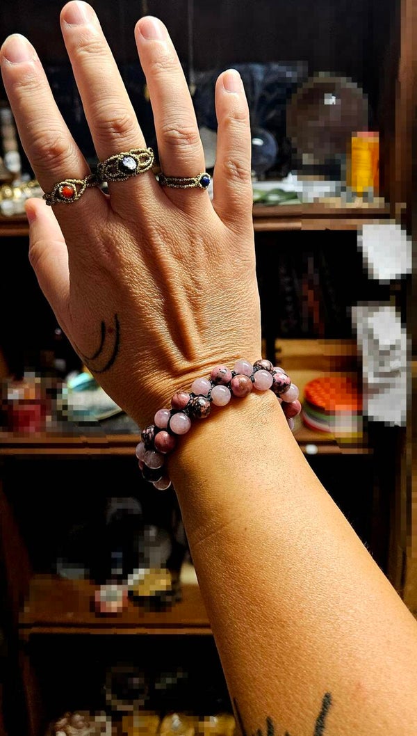 Bracelet réglable "Double Pink"
