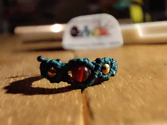 Bague réglable "Cornaline Orientale"