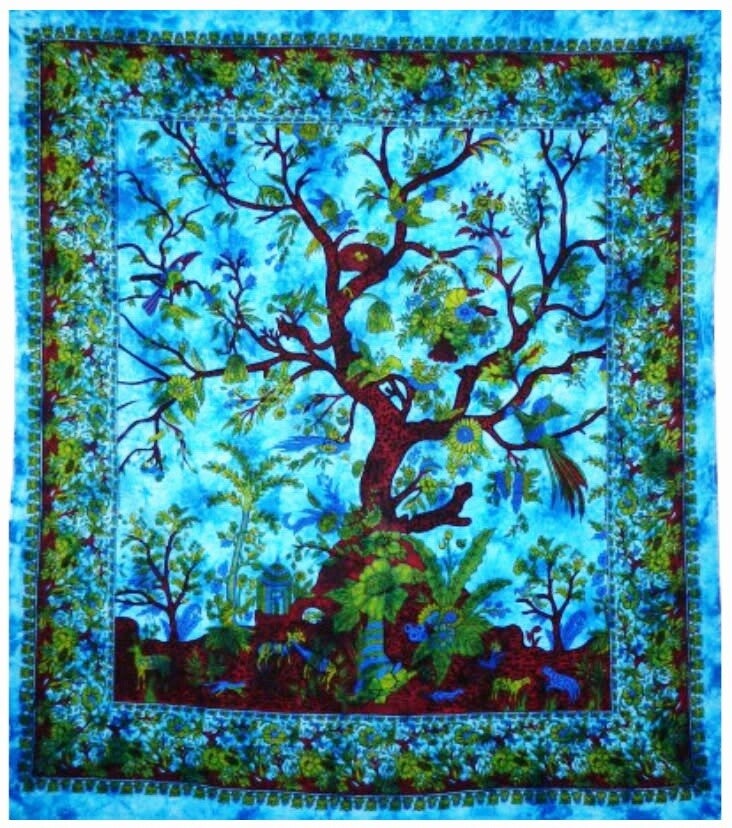 Tenture murale ou couvre lit Arbre de vie