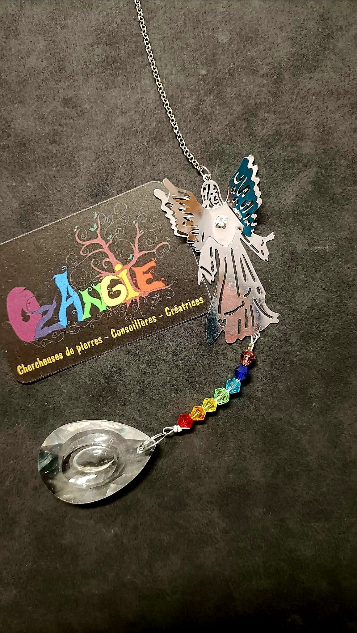 Attrape lumière "ange de lumière 7chakras"