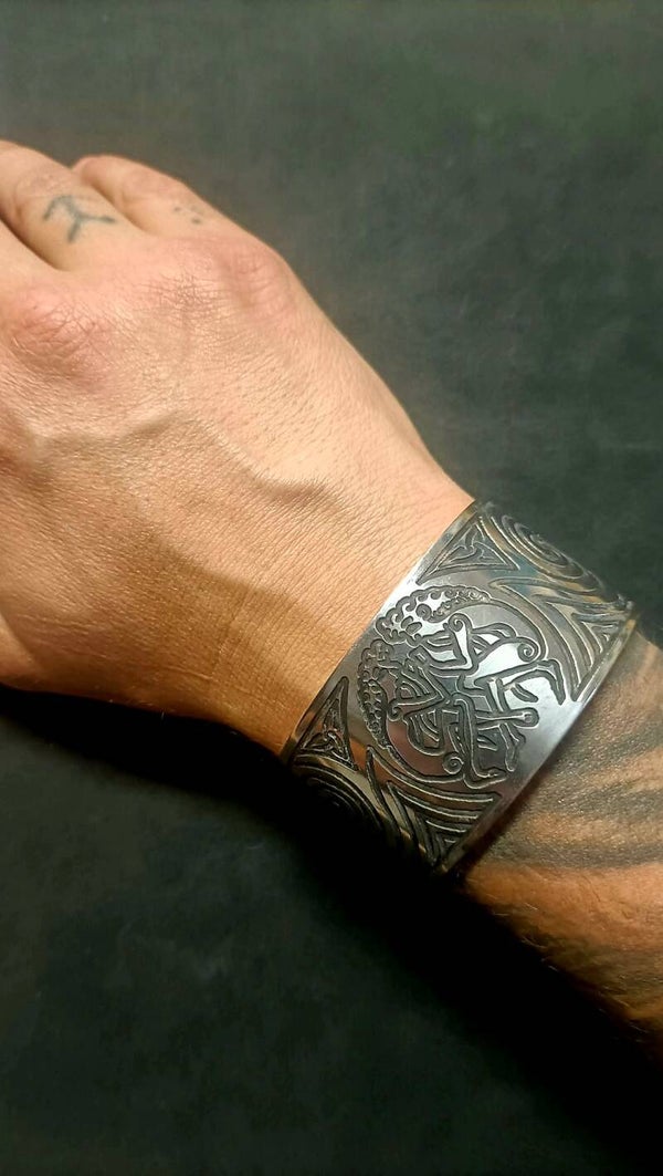 Bracelet manchette "Duo de Vikings"