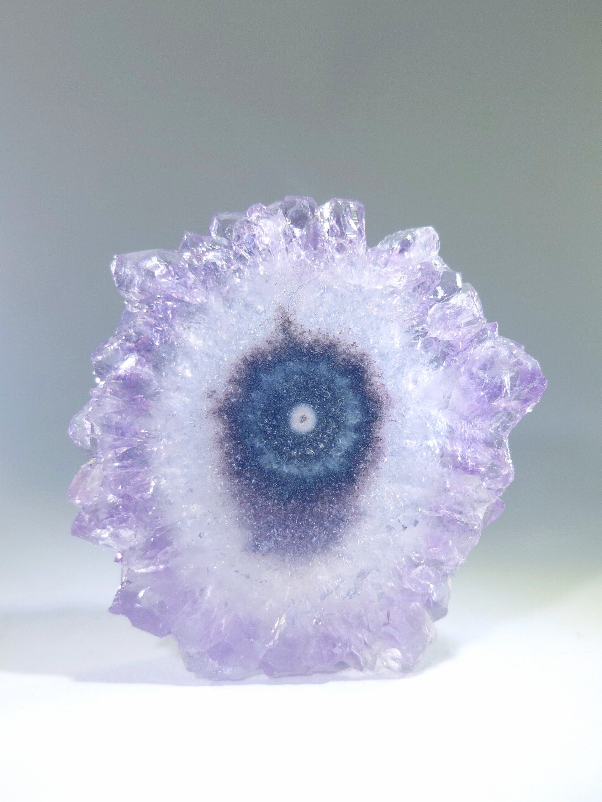 Amethist stalactiet schijf - Brazilië