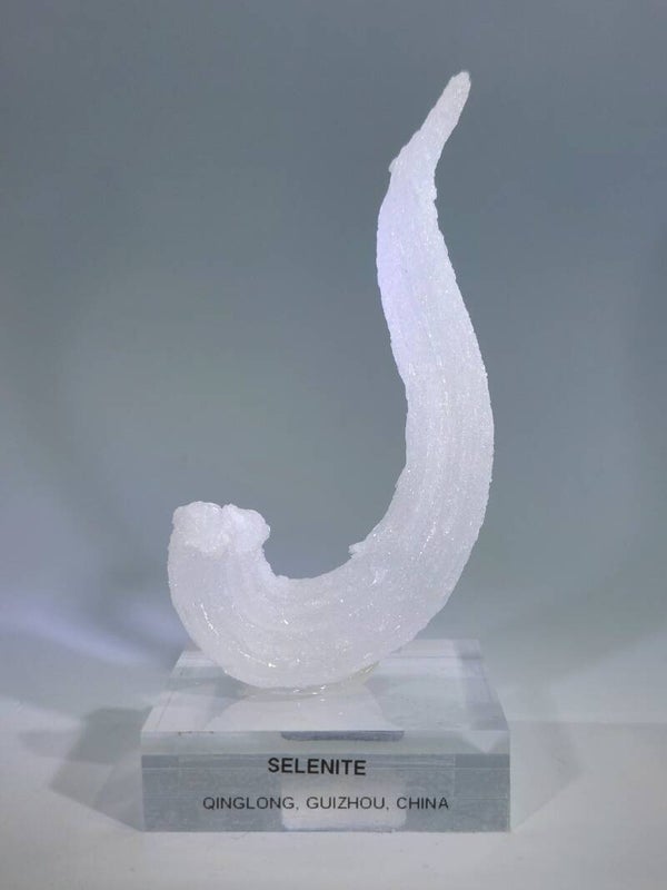 Seleniet (Gips) "ramshoorn" - China