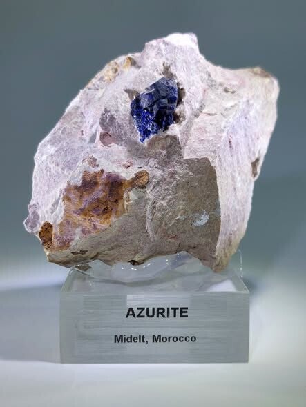 Azuriet in matrix - Marokko