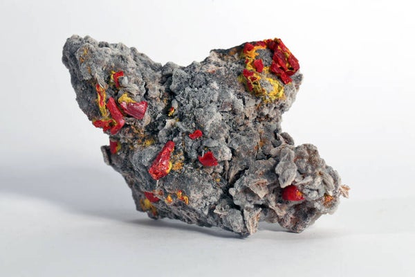 Realgaar, Orpiment, Bariet, Calciet en Sulfiden