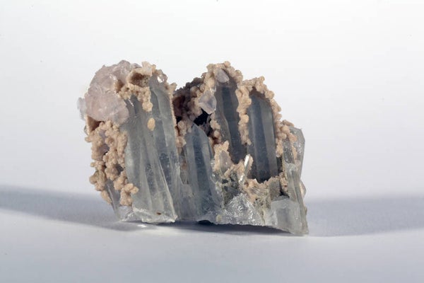 Kwarts met Calciet - Bulgarije