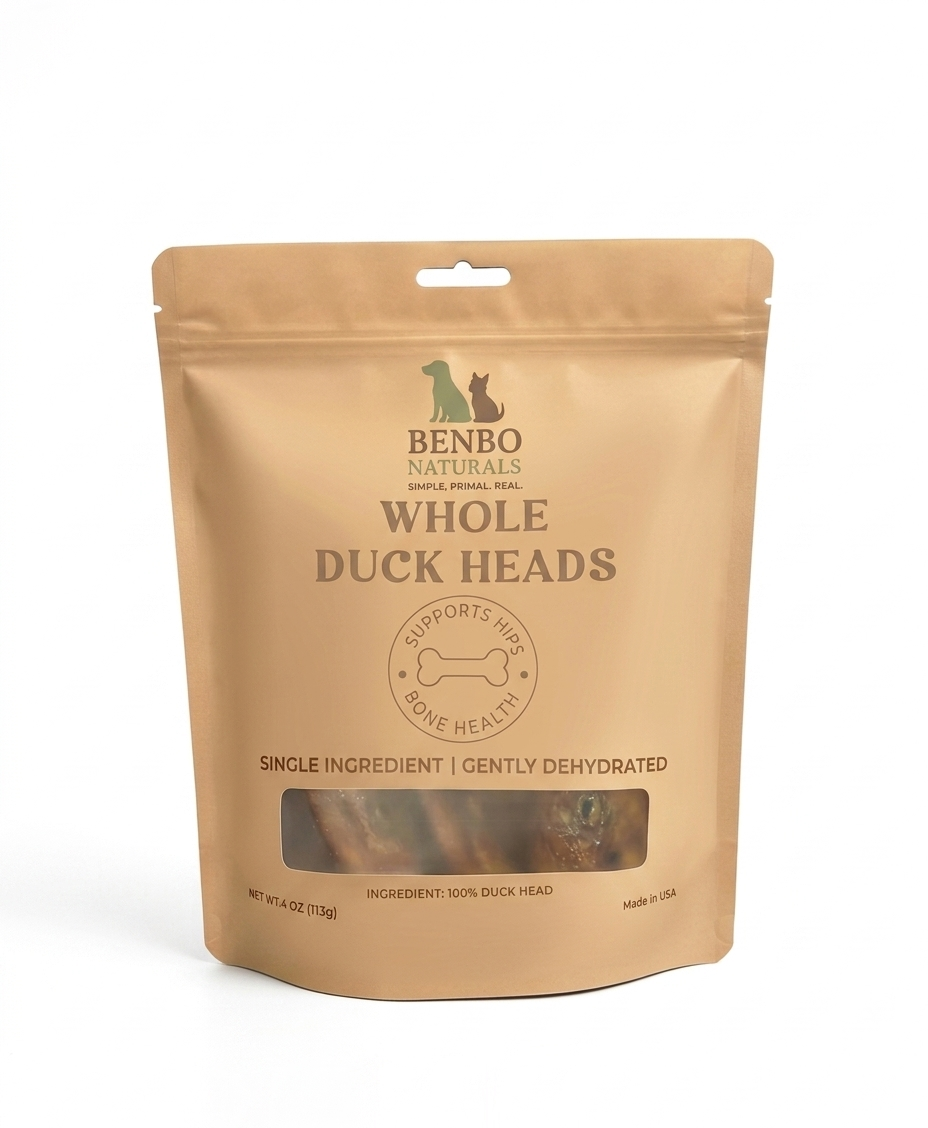 Whole Dehydrated Duck Heads