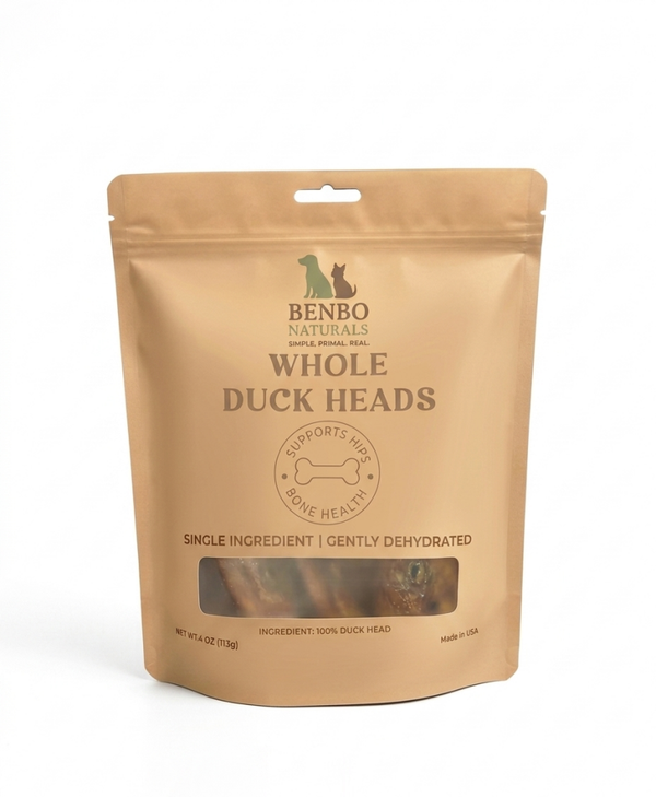 Whole Dehydrated Duck Heads