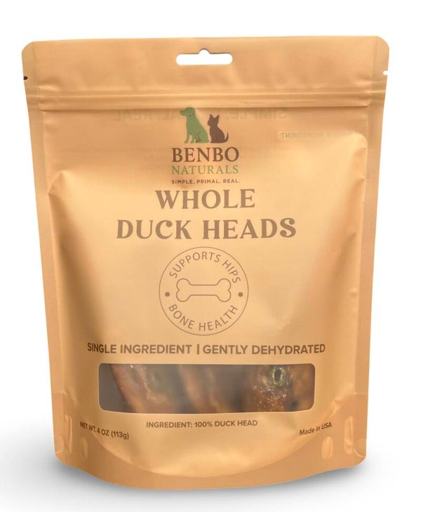 Whole Dehydrated Duck Heads