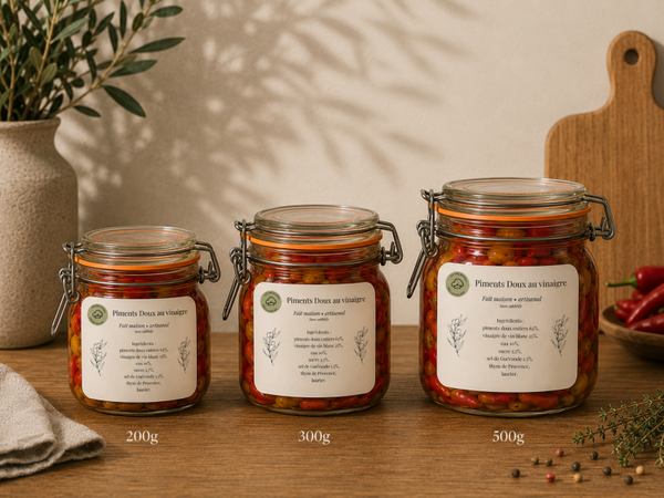 Piments Doux au vinaigre / Pickled Sweet Peppers