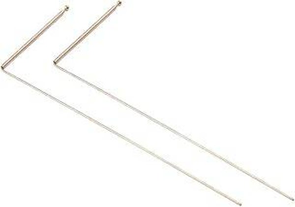StarRing Copper Dowsing Rods (2 Pack) for Water Divining & Treasure Hunting | 99.9% Pure Copper Detector Rods with Single Ball Head | Professional Metaphysical L-Shape Energy Finding Hand Tools