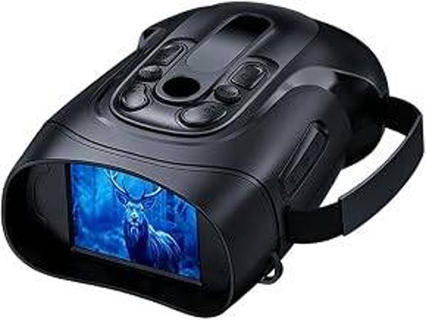 Night Vision Binoculars Goggles with 10X Digital Zoom | 5W Infrared Telescope for 800M Full Darkness Viewing Digital HD Video Recording & Photo Capture Long Range Camera