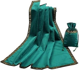 Velvet Altar Tarot Tablecloth with Tarot Pouch – Premium Wicca Divination Cloth for Tarot Readings, Oracle Cards, Witchcraft & Spiritual Rituals