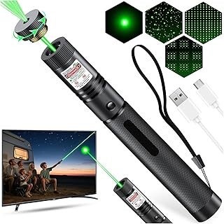 USB Green Laser Pointer & Red Dot Purple Light Visible Beam – Ghost Hunting Accessory for Paranormal Investigations