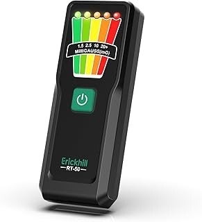 ERICKHILL EMF Meter – Professional Ghost Hunting Equipment & Paranormal Investigation Tool with 5-Level LED Alerts
