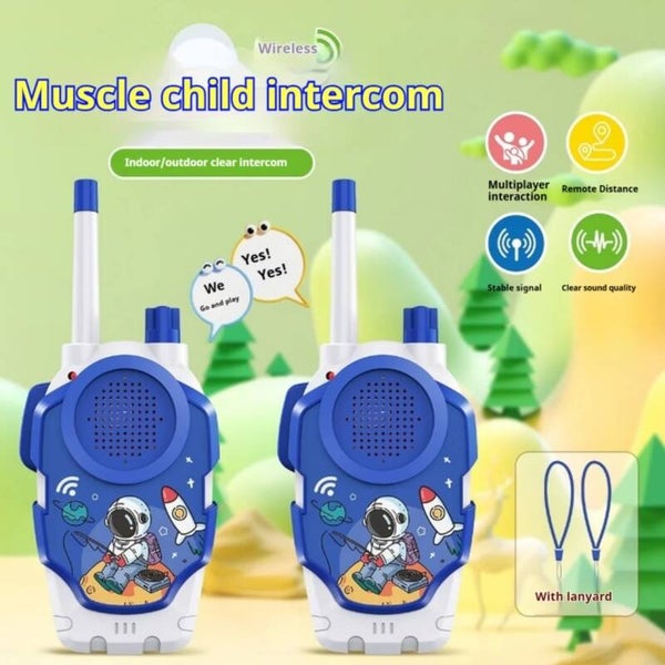 2PCS Kids Walkie Talkies – Wireless Two-Way Radio Toy Set for Parent-Child Communication, Outdoor Adventures & Interactive Play