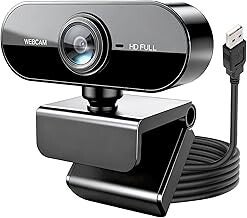 1080P Full HD USB Webcam with Microphone – 30FPS Streaming Camera for PC, Laptop, Zoom, Skype, Gaming & Video Conferencing