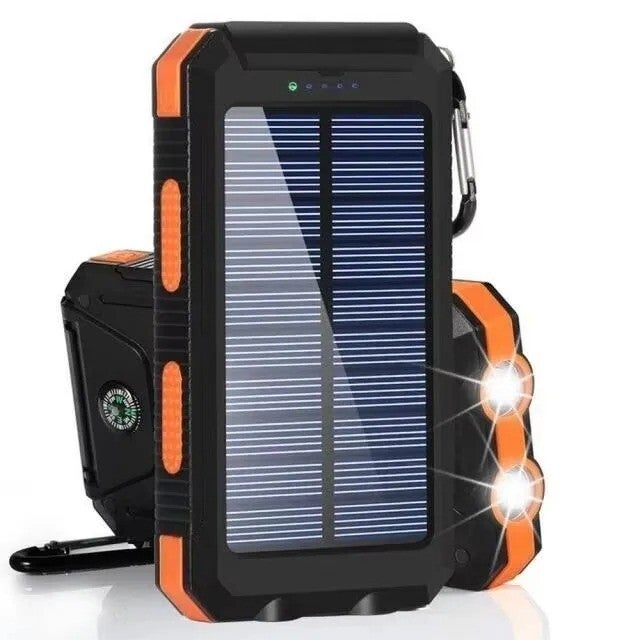 80000mAh Solar Power Bank Portable Charger – High Capacity External Battery Pack with LED Flashlight for iPhone, Samsung & All Smartphones