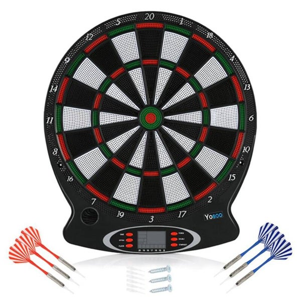 Professional Electronic Dartboard with LCD Scoring Display – Modern Hanging Dartboard Game Set with Darts for Home, Office & Game Room