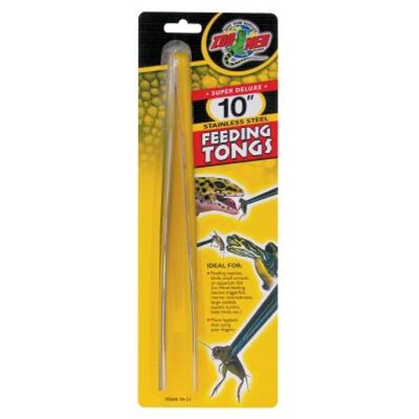 Zoo Med; 10″ Stainless Steel Feeding Tong