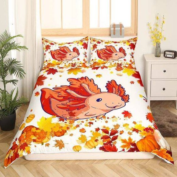 Axolotl Dekbed Overtrek (Fall)