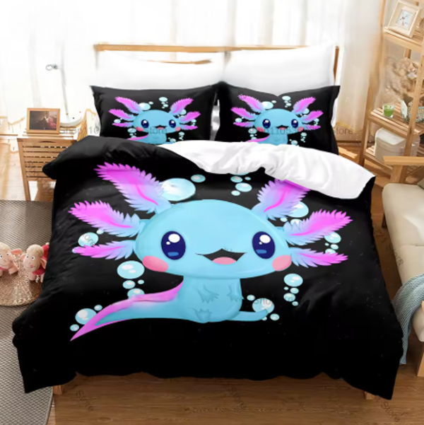 Axolotl Dekbed Overtrek (Cute)