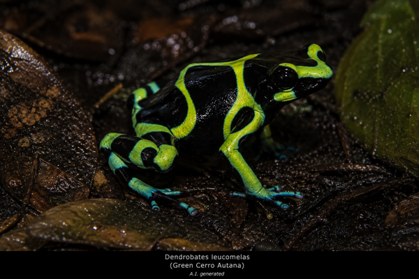 Dendrobates leucomelas "Green Cerro Autana"