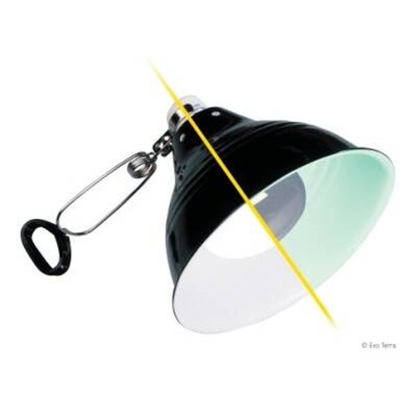 Exo Terra; Glow Light Porcelain Clamp Lamp 14cm