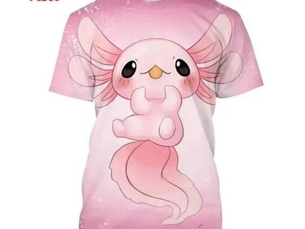 Axolotl T-shirt Pink