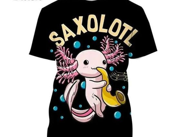 Axolotl T-shirt Saxolotl