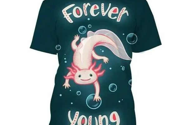 Axolotl T-shirt Forever Young