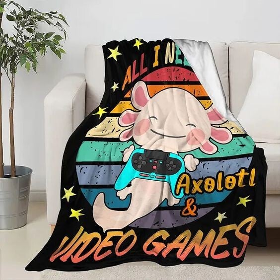 Axolotl Fleece Deken