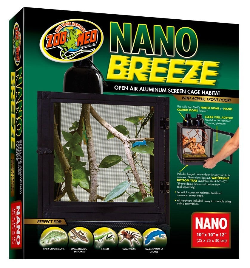 Zoo Med; NanoBreeze Alum Screen Cage 25x25x30cm