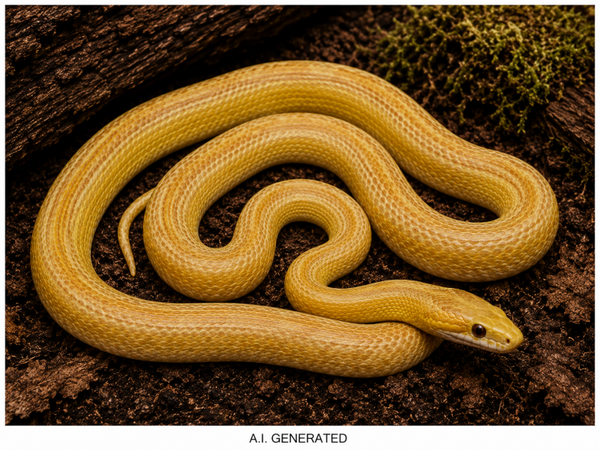 Pantherophis guttatus "Caramel motley/stripe het. hypo" Man