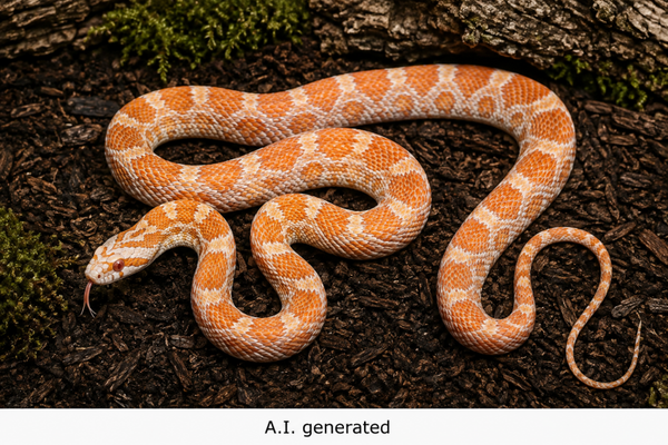 Pantherophis guttatus "Mandarin Sunkissed"