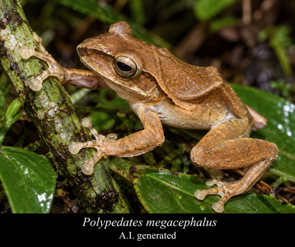 Polypedates megacephalus