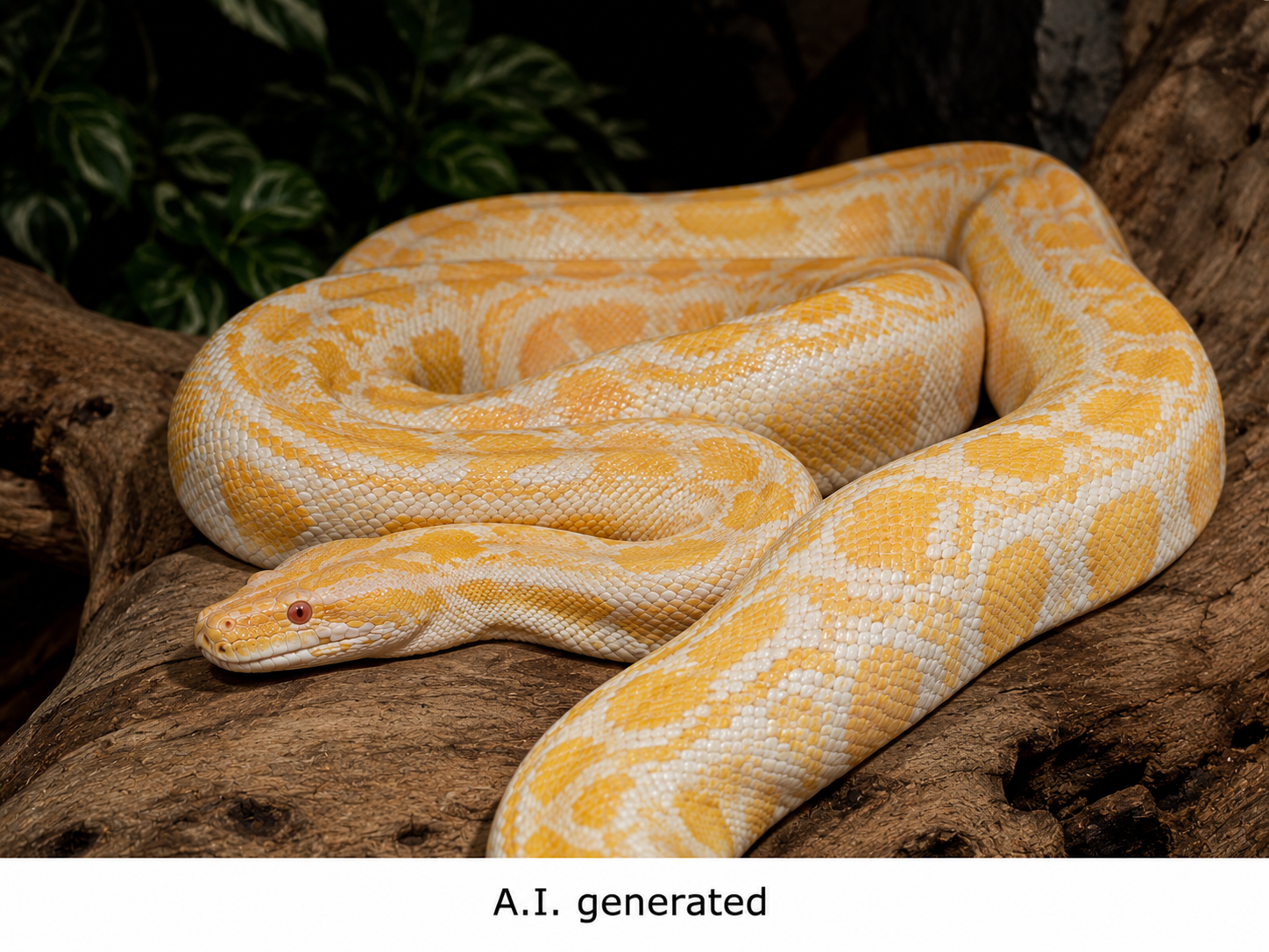 Python bivittatus "Albino"